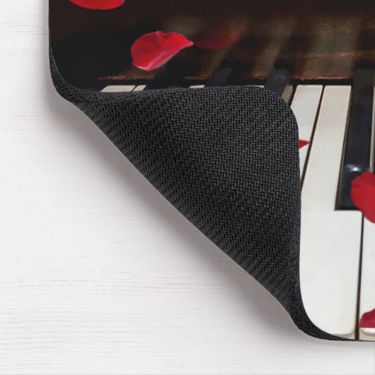 Musical Quote on Piano Keys マウスパッド (コーナー)