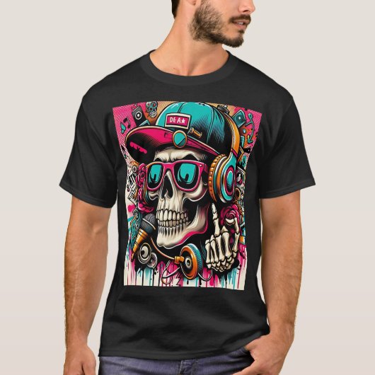 Musical Skull: The Art of Sound and Style Tシャツ (正面)