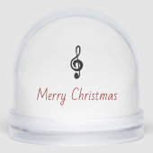 Musical Treble Clef Festive Merry Christmas  (正面)