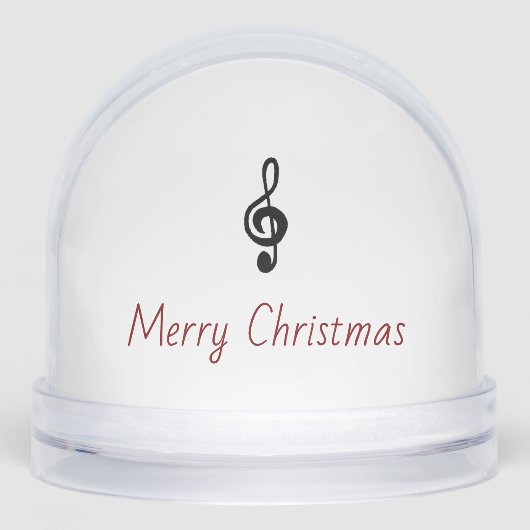 Musical Treble Clef Festive Merry Christmas  (正面)