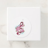 Musical treble clef notes with Sakura flowers フェイバータグ (インサイチュ)