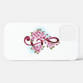 Musical treble clef notes with Sakura flowers Case-Mate iPhoneケース (裏面 (横))