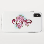 Musical treble clef notes with Sakura flowers Case-Mate iPhoneケース (裏面(横))