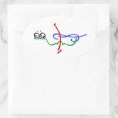 Musicaleロゴシール 楕円形シール (バッグ)