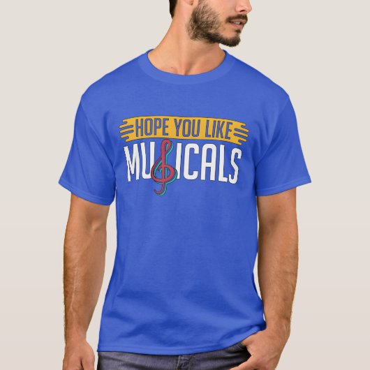 Musicalheatre好きなミュージカルLoves Drama f Tシャツ (正面)