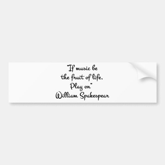 musicFruit バンパーステッカー (正面)