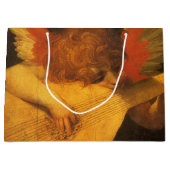 Musician Angel Playing Lute by Rosso Fiorentino ラージペーパーバッグ (正面)