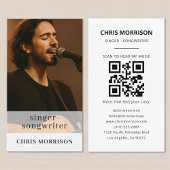 Musician Business Card with QR Code 名刺