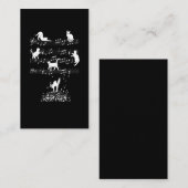 Musician Cat Lover Funny Music Notes 名刺 (正面/裏面)