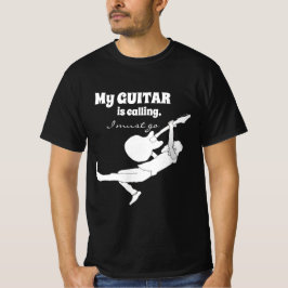 Musician Gift "My Guitar Is Calling" Tシャツ