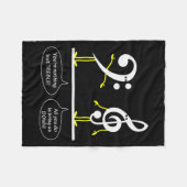 Musician Marching Band Music Funny Nothing But Tre フリースブランケット (正面(横))