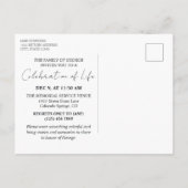 Musician Music Teacher Notes In Loving Memory インビテーションポストカード (裏面)