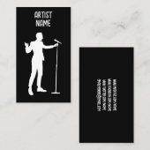 Musician Singer MC Microphone Artist Male 名刺 (正面/裏面)