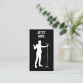 Musician Singer MC Microphone Artist Male 名刺 (スタンド正面)