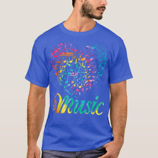 Musician Tie Dye Musical Instrument Music Notes Tr Tシャツ