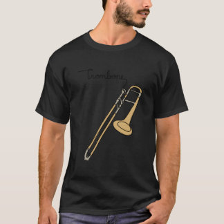 Musiconprint Trombone Line Musicians Band Orchestr Tシャツ
