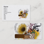 musicr、名前、住所1、住所2、連絡1、... 名刺 (正面/裏面)