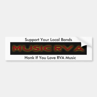 MusicRVA, Honk You もし Love RVA Music, Support Y... バンパーステッカー