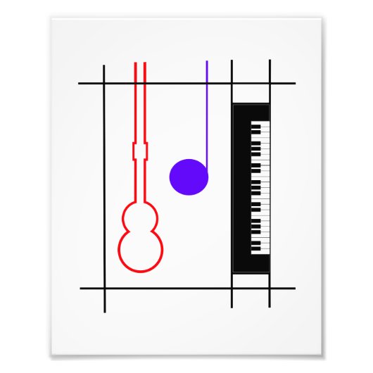 Musikinstrument フォトプリント (正面)