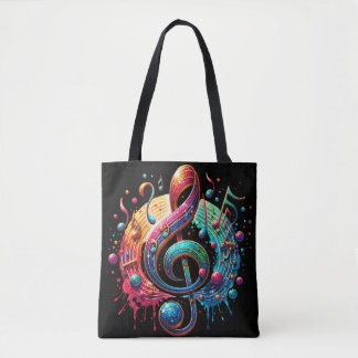 Musiknote ein Außergewöhnliches Design Eye Catcher トートバッグ