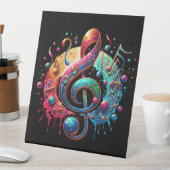 Musiknote in einem Außergewöhnlichem Design 台座サイン (インサイチュ)