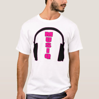 Musiq w/Headphones Tシャツ