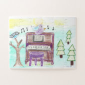 musique en foret ジグソーパズル (横)