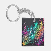 musique graffiti キーホルダー (正面左)