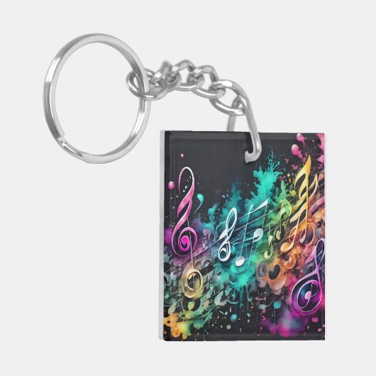 musique graffiti キーホルダー (正面左)