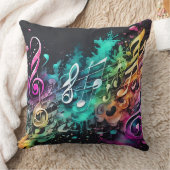 musique graffiti クッション (ブランケット)