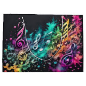 musique graffiti ラージペーパーバッグ (裏面)