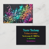 musique graffiti 名刺 (正面/裏面)