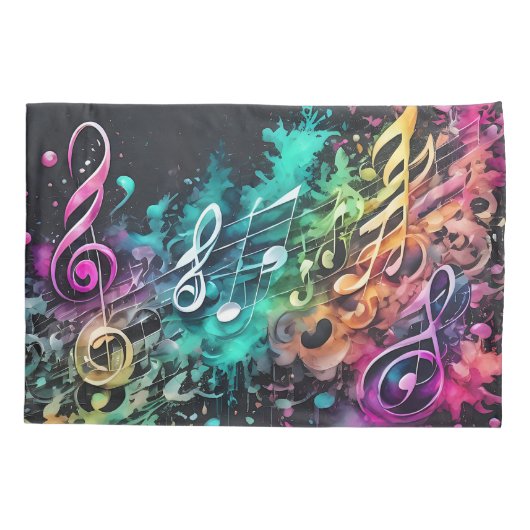 musique graffiti 枕カバー (裏面)