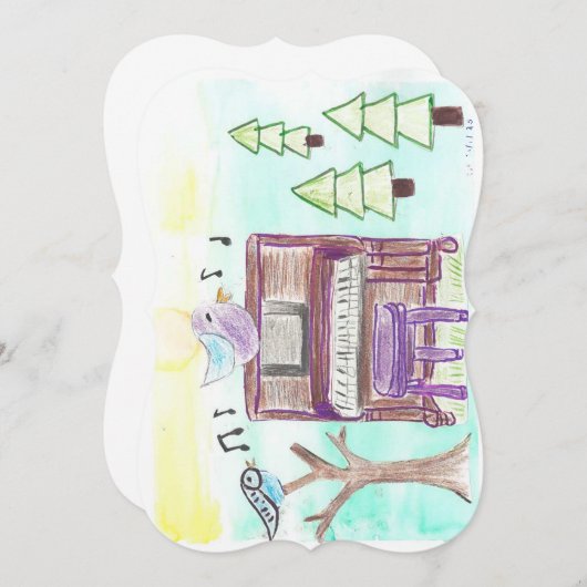 musique  harmonie 招待状 (正面/裏面)