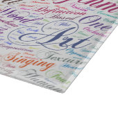 Musique Mélodie Orchestre Silhouette Forme Texte カッティングボード (角)