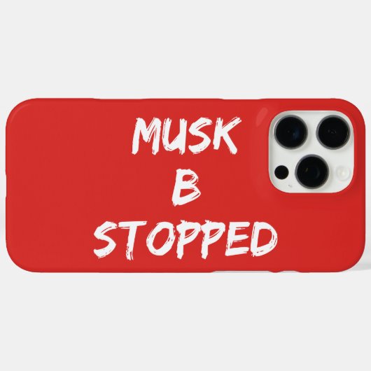 MUSK B ストップ Case-Mate iPhoneケース (裏面 (横))