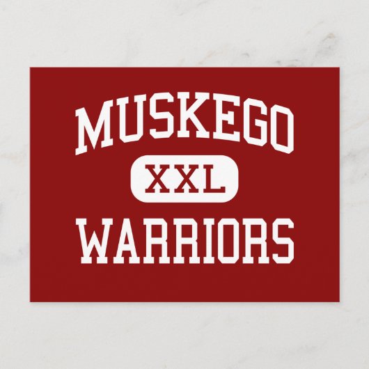 Muskego – 戦士 – 高 – ウィスコンシンMuskego ポストカード (正面)