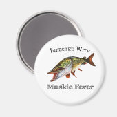 Muskieの熱に感染させる マグネット (正面/裏面)