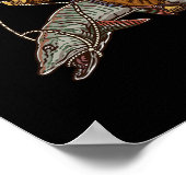 Muskie Fishing Tiger Musky Hunting Bigfoot Fisherm ポスター (角)