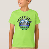 Muskokaデザイン（バージョン2） – キッズベースTシャツ Tシャツ (正面)