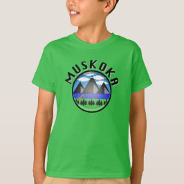 Muskokaデザイン（バージョン2） – キッズベースTシャツ Tシャツ