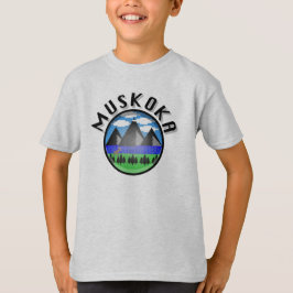 Muskokaデザイン（バージョン2） – キッズベースTシャツ Tシャツ