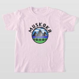 Muskokaデザイン（バージョン2） – キッズベースTシャツ Tシャツ