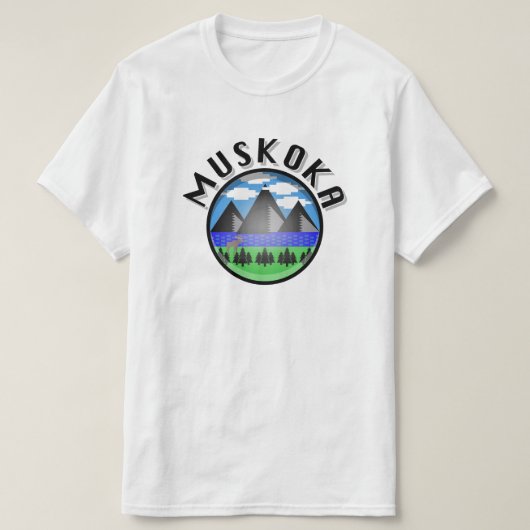 Muskokaデザイン（バージョン2） – メンズバリューTシャツ Tシャツ (デザイン正面)
