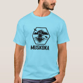 Muskoka Ontario Kayaker – メンズベーシックTシャツ Tシャツ (正面)