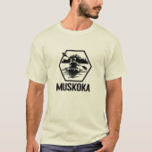 Muskoka Ontario Kayaker – メンズベーシックTシャツ Tシャツ (正面)