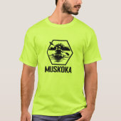 Muskoka Ontario Kayaker – メンズベーシックTシャツ Tシャツ (正面)