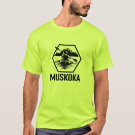 Muskoka Ontario Kayaker – メンズベーシックTシャツ Tシャツ