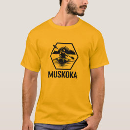Muskoka Ontario Kayaker – メンズベーシックTシャツ Tシャツ