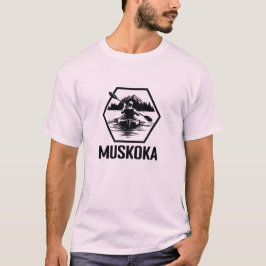 Muskoka Ontario Kayaker – メンズベーシックTシャツ Tシャツ